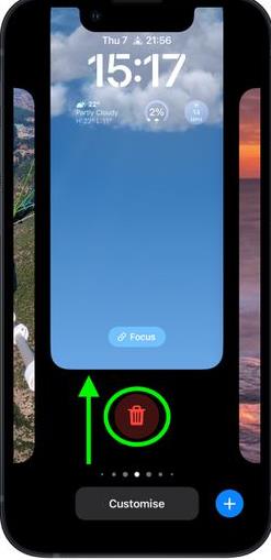 ios16怎么删除自定义锁屏