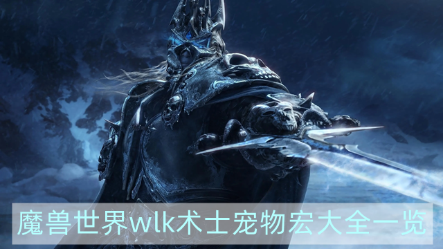 魔兽世界wlk术士宠物宏大全-wowwlk术士宠物宏大全一览