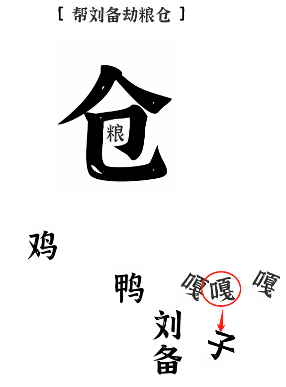 《文字进化》帮刘备劫粮仓通关攻略