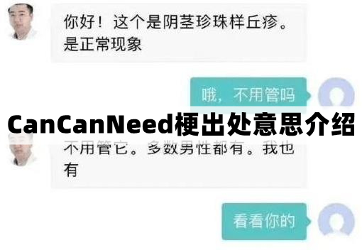 CanCanNeed是什么梗-CanCanNeed梗出处意思介绍