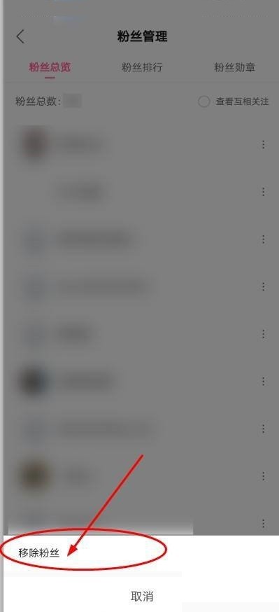 哔哩哔哩怎么移除粉丝?哔哩哔哩移除粉丝教程截图