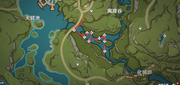 原神月莲采集路线图