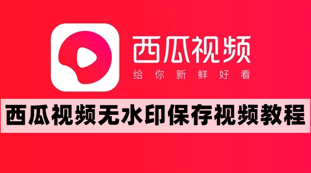 西瓜视频怎么去水印-无水印保存视频教程