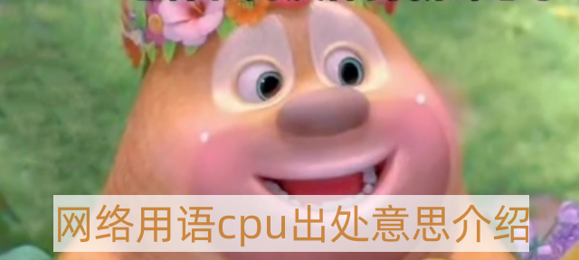 网络用语cpu是什么意思-网络用语cpu出处意思介绍