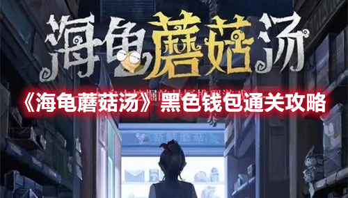 海龟蘑菇汤黑色钱包怎么过 海龟蘑菇汤黑色钱包通关攻略