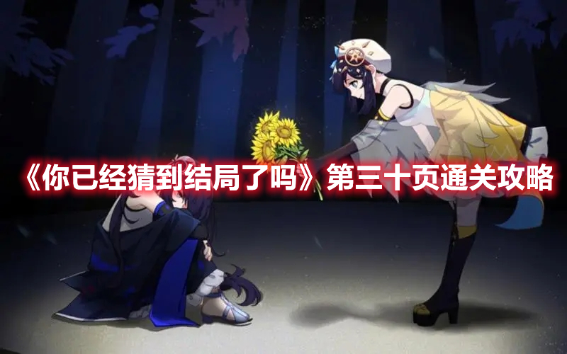 你已经猜到结局了吗第三十页怎么过 你已经猜到结局了吗第三十页通关攻略