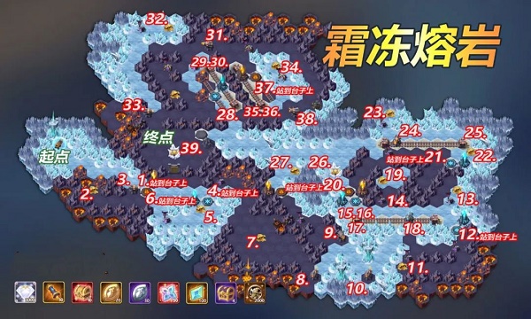 剑与远征霜冻熔岩奇境怎么走 剑与远征霜冻熔岩奇境过关路线