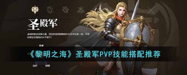 黎明之海圣殿军技能怎么搭配 黎明之海圣殿军PVP技能搭配推荐