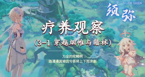原神疗养观察任务怎么做 原神须弥魔神任务疗养观察攻略