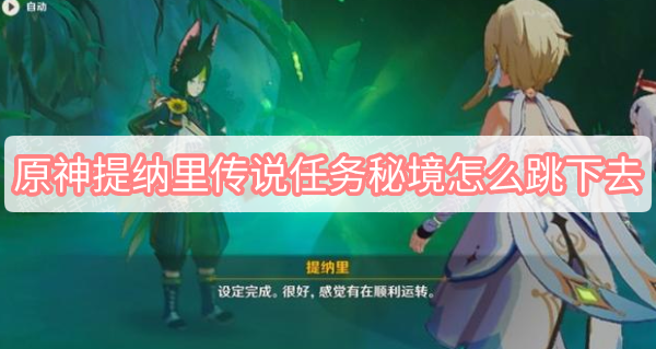 原神提纳里传说任务秘境怎么跳下去 原神提纳里郭狐之章秘境跳下去方法