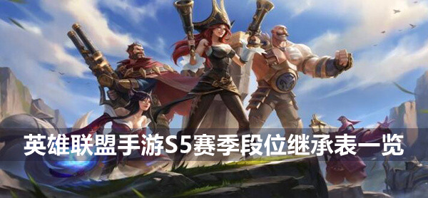 英雄联盟手游S5赛季段位继承表是什么 英雄联盟手游S5赛季段位继承表一览