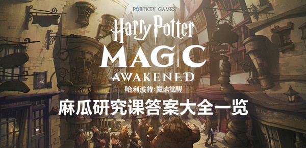 哈利波特魔法觉醒麻瓜研究课答案是什么 哈利波特魔法觉醒麻瓜研究课答案大全一览